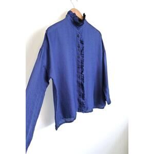 MODETROTTER PARIS Silk Ruffle Secretary Blouse Shirt Top Sezane YOOX 40 L $210